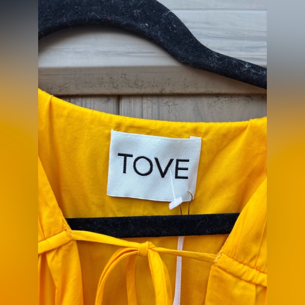 Tove Ceres Cotton Midi Dress Golden Yellow New with Tags! - Picture 10 of 15